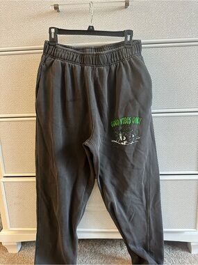 Charcoal 'Good Vibes Only' Graphic Joggers